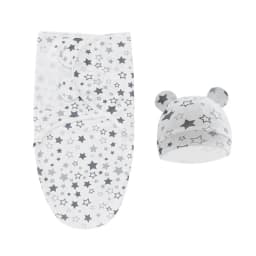 Muslin Newborn Sleeping Bag Hat Set/Sleepsack Only Baby Swaddle Blanket Wrap Adjustable Newborn Sleep Sack Infant Sleepwear 0-6M