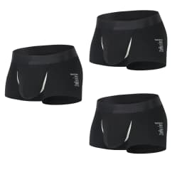 Open Front Underwear Men Cotton Sexy Men's Boxer Shorts Panties Breathable Pouch Bulge Underpants Male