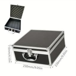 Aluminum Suitcase Parts Toiletry Containers Hard Toy Garage Organization Storage Portable Metal Lock Case Without Sponge