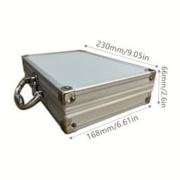Aluminum Suitcase Parts Toiletry Containers Hard Toy Garage Organization Storage Portable Metal Lock Case Without Sponge