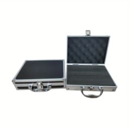 Aluminum Suitcase Parts Toiletry Containers Hard Toy Garage Organization Storage Portable Metal Lock Case Without Sponge