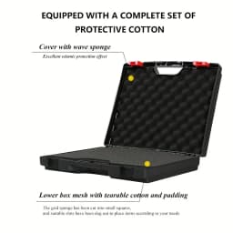 Portable Tool Storage Box Equipment Instrument Plastic Safety Box Multifunctional Hardware Tool Suitcase Protective Box
