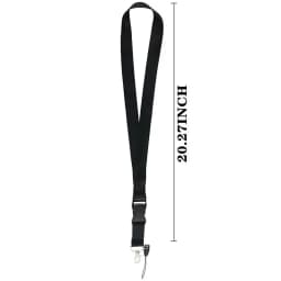Black Lanyards Keys Chain ID Credit Card Cover Pass Mobile Phone Charm Neck Straps Badge Holder Accessories Gifts