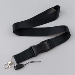 Black Lanyards Keys Chain ID Credit Card Cover Pass Mobile Phone Charm Neck Straps Badge Holder Accessories Gifts