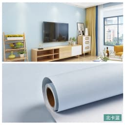 Macaron Solid Color Self Adhesive Wallpaper Furniture Cabinet Renovation Stickers Bedroom Vinyl Film Room Decor Wall Sticker DIY