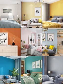 Macaron Solid Color Self Adhesive Wallpaper Furniture Cabinet Renovation Stickers Bedroom Vinyl Film Room Decor Wall Sticker DIY