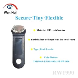 10Pcs RW1990 Rewritable iButton Card, TM tag, TM iButton, Touch Memory Key, Sauna Keys, Copy DALASS DS1990A TM1990A Dropshipping