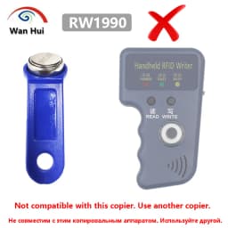 10Pcs RW1990 Rewritable iButton Card, TM tag, TM iButton, Touch Memory Key, Sauna Keys, Copy DALASS DS1990A TM1990A Dropshipping