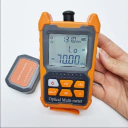 handheld Fiber mini Optical Power Meter -70+6 dBm High Quality OPM Dry battery Mini OPM Support lighting