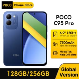 Newest POCO C95 Pro Smartphone Global Version 7500mAh Battery 45W Charging 6.9" 120Hz display Helio G91-Ultra 50MP Camera NFC