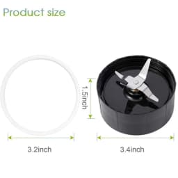 Replacement Flat Blade, Compatible With Original Magic Bullet Blender Mixer Juicer MB1001 250W Cross-shaped Crosshead