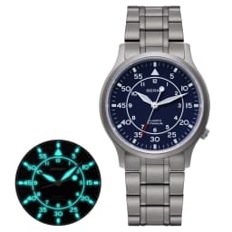 BERNY Full Titanium Watch For Men AR Coating Sapphire Fashion Wristwatch Luminous Ultra-thin Quartz Watch Waterproof 5ATM Watch