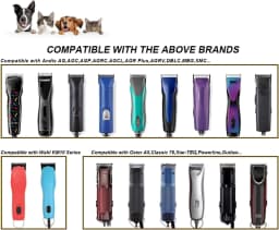 Detachable Pet Dog Animal Clipper Ceramic Blade set Compatible with Most Andis,Oster A5,Wahl KM10 Series Clippers,#10/#30/#40
