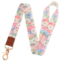 Ransitute R2806 Flowers Fashion Lanyards Id Badge Holder Bus Pass Case Cover Slip Bank Credit Card Holder Strap Cardholder