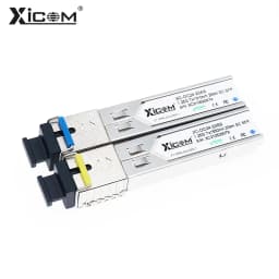Gigabit SFP Module 1.25G SC Simplex Connector Optical Fiber Module Single Fiber 1310/1550nm for Cisco GLC-BX-D,Ubiquiti Mikrotik