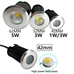 5W 3W 1W Waterproof LED Underground Light Outdoor Ground Garden Path Floor Buried Yard Spot Landscape IP67 DC12V AC220V
