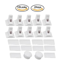 HONTUSEC Kids Security Baby Lock Magnetic Child Lock Cabinet Drawer Door Lock Children Protection Lock No Drilling Baby Lock