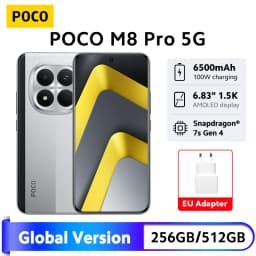 Newest POCO M8 Pro 5G Smartphone Global Version NFC Snapdragon® 7s Gen 4 6500mAh Batery 100W Charge 6.83" display 50MP Camera