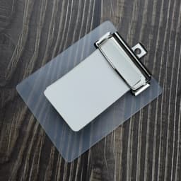 1pc Mini Transparent Clipboard Small File Folder Organizer Writing Pad Paper Holder Clip Board Stationery Office School Supplies