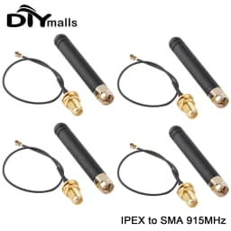 1/4pcs 915MHz LoRa Antenna U.FL IP-EX to SMA Connector Pigtail 2dBi Suitable For ESP32 Lora Board Lora32u4 II Wifi Lora32 10cm
