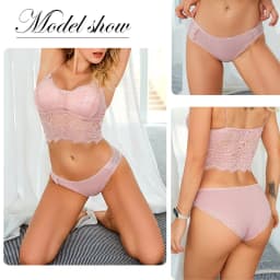 FINETOO 3Pcs/set Women Cotton Panties M-2XL Low-Rise Underwear Trendy Patchwork Lace Briefs Female Soft Underpants Lingerie 2022