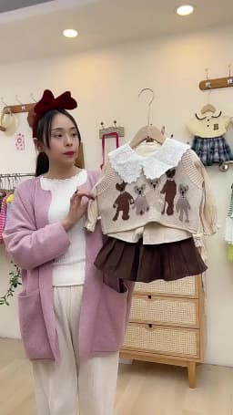 Girls Sweet Suits Autumn Outfit Baby College Spring  Pleated Skirt+Sweater Vest+Shirt 3Pcs Sets Kids