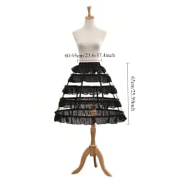 Girls 3 Hoops Crinoline Cage Bustle Petticoat Women Adjustable Pannier for dress