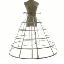 Girls 3 Hoops Crinoline Cage Bustle Petticoat Women Adjustable Pannier for dress