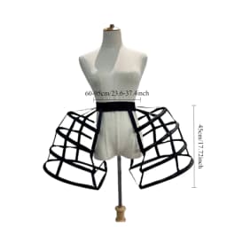 Girls 3 Hoops Crinoline Cage Bustle Petticoat Women Adjustable Pannier for dress