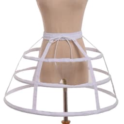 Girls 3 Hoops Crinoline Cage Bustle Petticoat Women Adjustable Pannier for dress