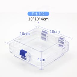 Plastic Transparent Dental Box Denture Storage Box with Film Membrane Colorful Hinge for Crown and Bridges