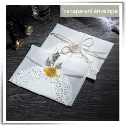 20PCS/Lot Semi-transparent Sulfuric Acid Paper Envelopes For DIY Postcard Card Storage Wedding Invitation Gift Packing