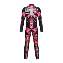 Girls Halloween Cosplay Skeleton Jumpsuit Costume Ghost Bride Gothic Bodysuit Party Kids Vestidos Clothes