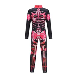 Skeleton Jumpsuit For Girls Halloween Cosplay Costume Ghost Bride Gothic Bodysuit Party Kids Vestidos Clothes