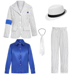 Michael Jackson Dancer Cosplay Suits for Stage Performance Smooth Criminal MJ Costumes Sets Halloween