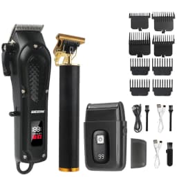 Cordless Hair Cutting Machine Stainless Steel Blade Hair Clipper USB Charging Professional Barber Trimmer for Men Hairstyle