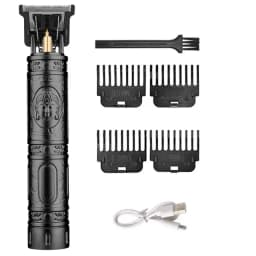 Cordless Hair Cutting Machine Stainless Steel Blade Hair Clipper USB Charging Professional Barber Trimmer for Men Hairstyle