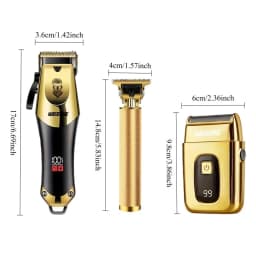 Cordless Hair Cutting Machine Stainless Steel Blade Hair Clipper USB Charging Professional Barber Trimmer for Men Hairstyle