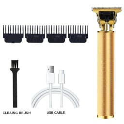 Cordless Hair Cutting Machine Stainless Steel Blade Hair Clipper USB Charging Professional Barber Trimmer for Men Hairstyle
