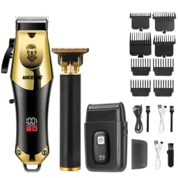 Cordless Hair Cutting Machine Stainless Steel Blade Hair Clipper USB Charging Professional Barber Trimmer for Men Hairstyle