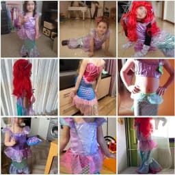 Girls Little Mermaid Costume Kids Birthday Halloween Princess Girl Dress Children Summer Ariel Party Clothes for Carnival 3-10T