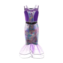 Girls Little Mermaid Costume Kids Birthday Halloween Princess Girl Dress Children Summer Ariel Party Clothes for Carnival 3-10T