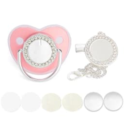 Blank Pacifier Clip For Newborn Baby Shower Gift Personalized Pacifier Accessories Sublimation Dummy Baby Teether Infant Nipple