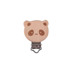 1Pcs Cute Modelling Beech Wood Pacifier Clip Baby DIY Cartoon Animal Wooden Log Pacifier Clips Nipple Chain Holder BPA Free