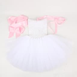 White Bunny Costumes for Baby Girls Easter Holiday Fancy Dress Kids Rabbit Halloween Outfit Child Animal Birthday Party Clothes