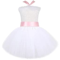 White Bunny Costumes for Baby Girls Easter Holiday Fancy Dress Kids Rabbit Halloween Outfit Child Animal Birthday Party Clothes