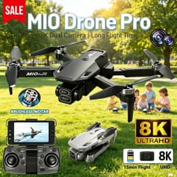 M10 Drone 8K HD Camera Brushless Motor For Aerial Photography Remote Control UAV For Beginners Professionals Hobby Gifts Adults