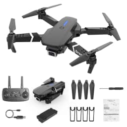 E88 Drone With Remote Control Foldable RC Quadcopter Altitude Hold 3D Flip Beginner RC Aircraft Kids Toy Gift Indoor Hover