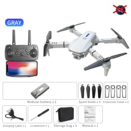 E88 Drone With Remote Control Foldable RC Quadcopter Altitude Hold 3D Flip Beginner RC Aircraft Kids Toy Gift Indoor Hover