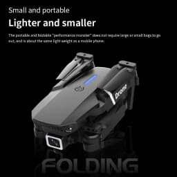 E88 Drone With Remote Control Foldable RC Quadcopter Altitude Hold 3D Flip Beginner RC Aircraft Kids Toy Gift Indoor Hover